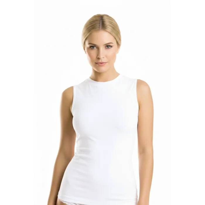 Clear Womens Sleeveless Bodysuit 2131