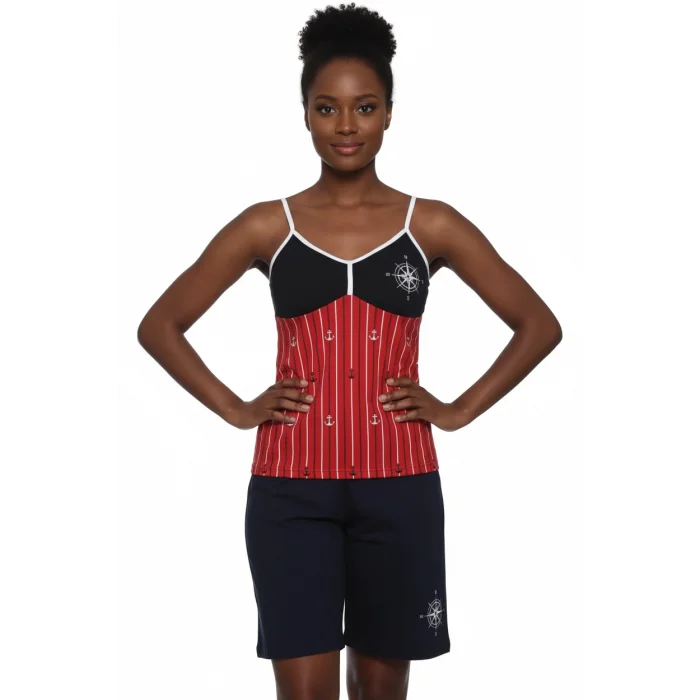 Clear Women Sailor Shorts Set 2488