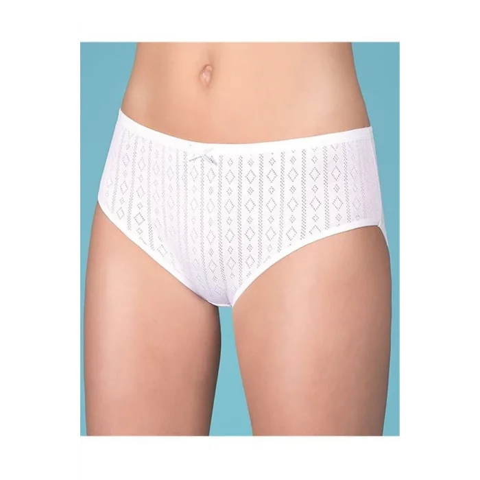 Clear Womens Jacquard Ribbed Bato Panties 11107