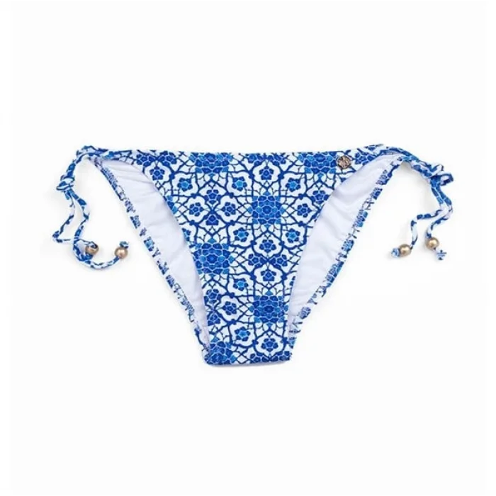 Desenli İpli Bayan Alt Bikini 8253