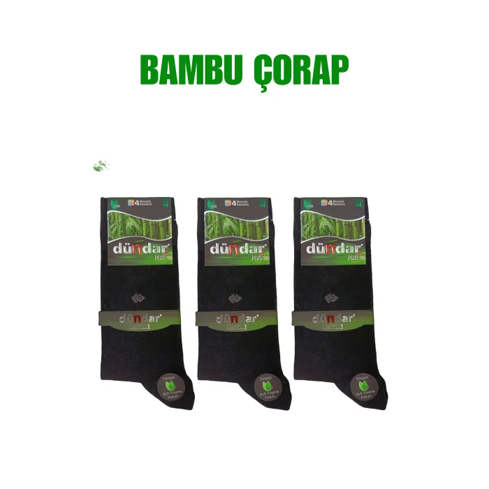Dündar Erkek Bambu Dikişsiz Çorap