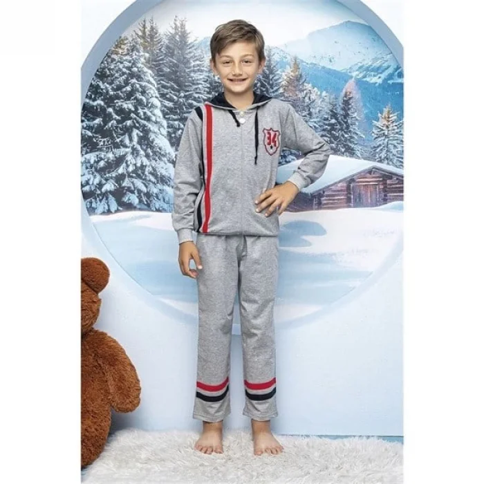 Boy Child Zippered Hooded Sweat Suit 5033 HMD YUPPI