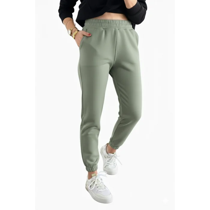 Jogger 3 İplik Şardonlu Cepli Tek Alt