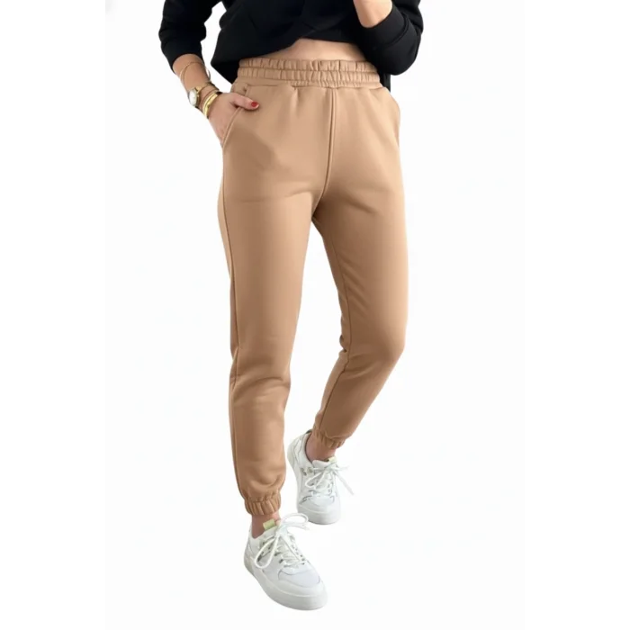 Jogger 3 İplik Şardonlu Cepli Tek Alt