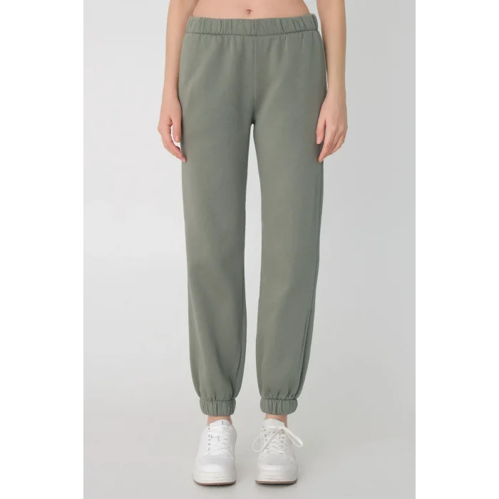 Jogger 3 Yarn Washed Single Pocket Black Black Green
