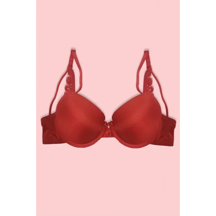 Red Support Bra 977