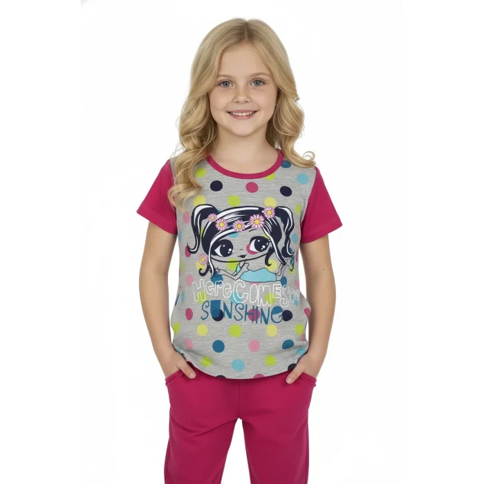 Girl Child Short Sleeve Pajama Set
