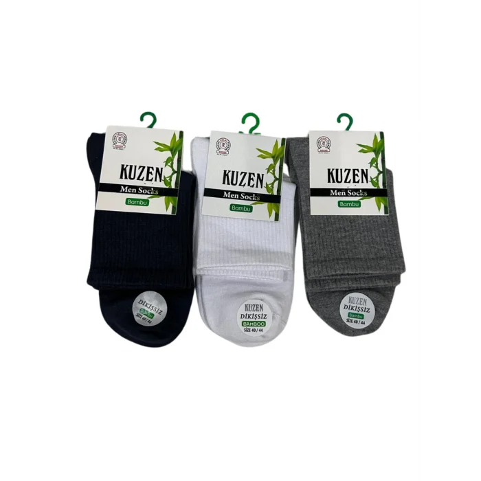 Cousin Seamless Half Calf Mens Socks