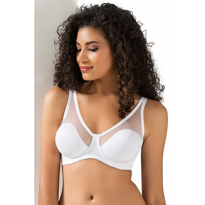 Le Jardin Tulle Covered Soft C Cup Bra 9200
