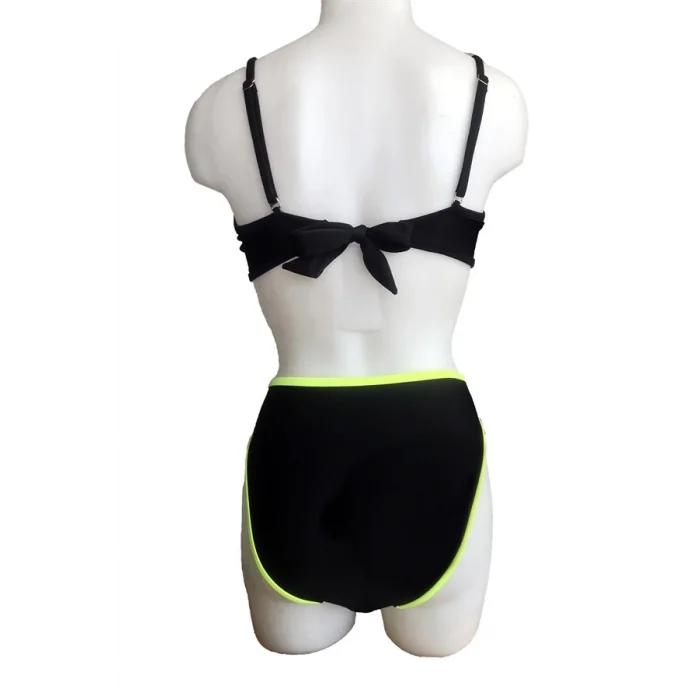 Mila Zippered Strapless Covered Bikini Top