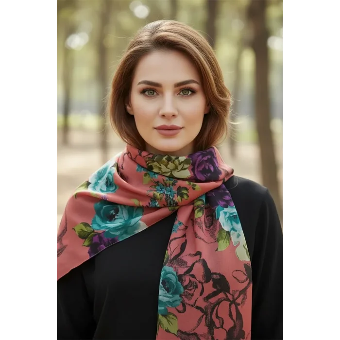 Egyptian Alize Flower Pattern Shawl Design 4