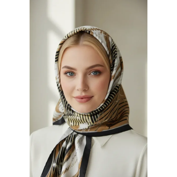 Mısırlı Polyester Eşarp Desen 6