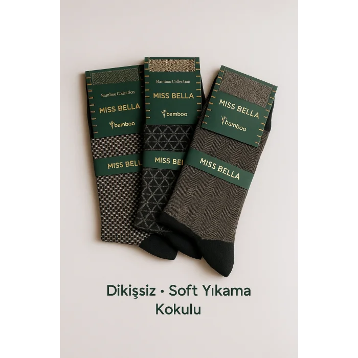 missbella desenli erkek çorap