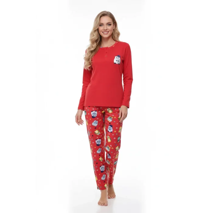 Mng Womens Fleece Pajama Set 102