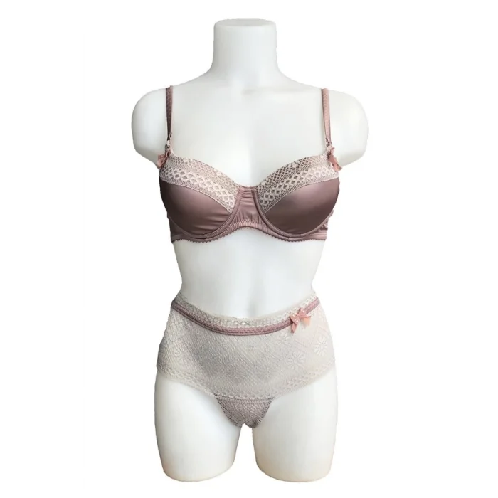 Night Flight Ribbon Embellished Unlined Bra Set 2154