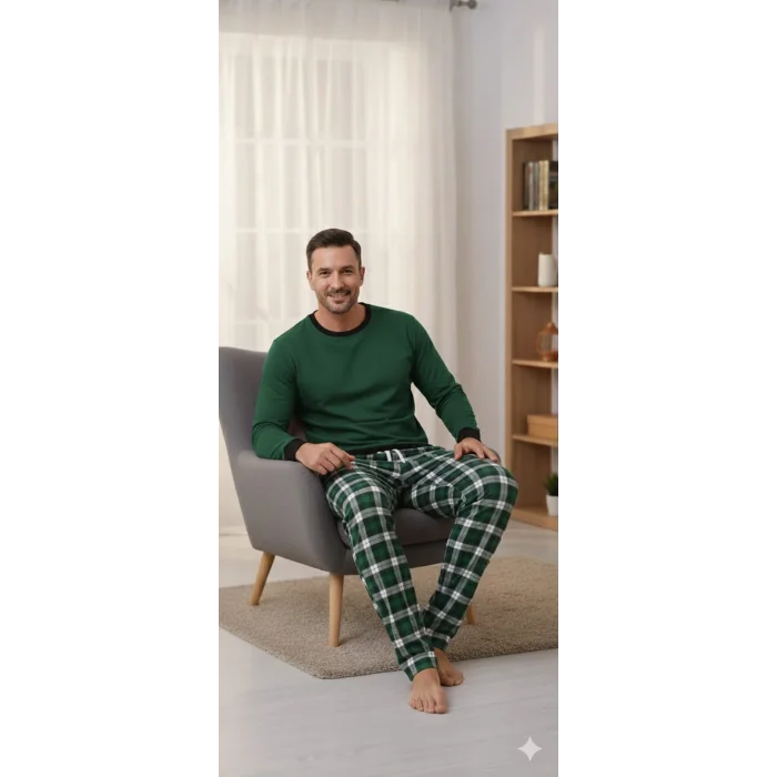 pijalüx tek alt ekose pijama