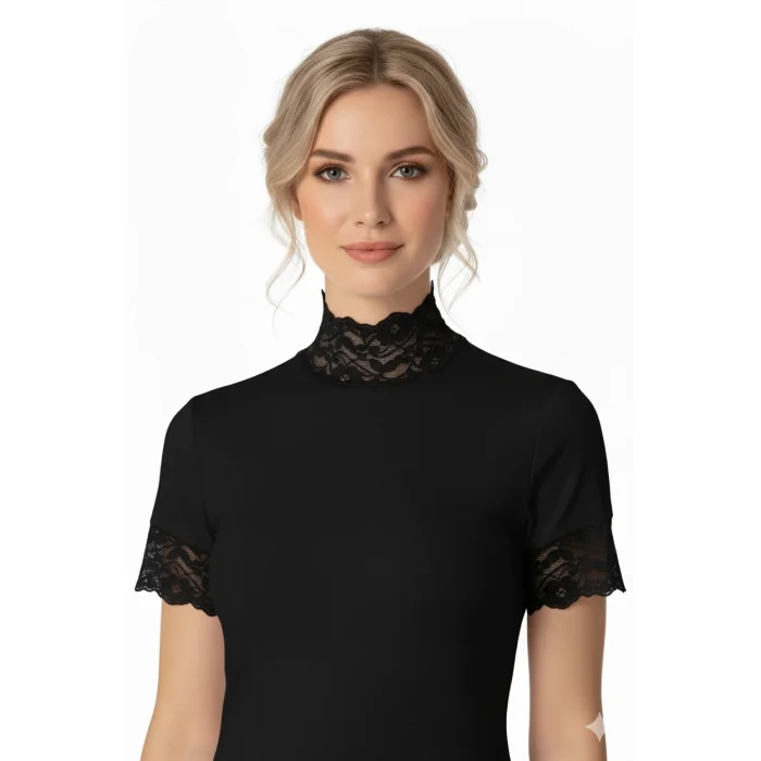 Şahinler Womens Lace Half Sleeve Tank Top B629