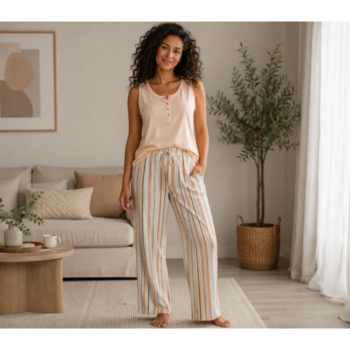 Senfoni Bayan Kısa Kollu Pijama Takımı 5215