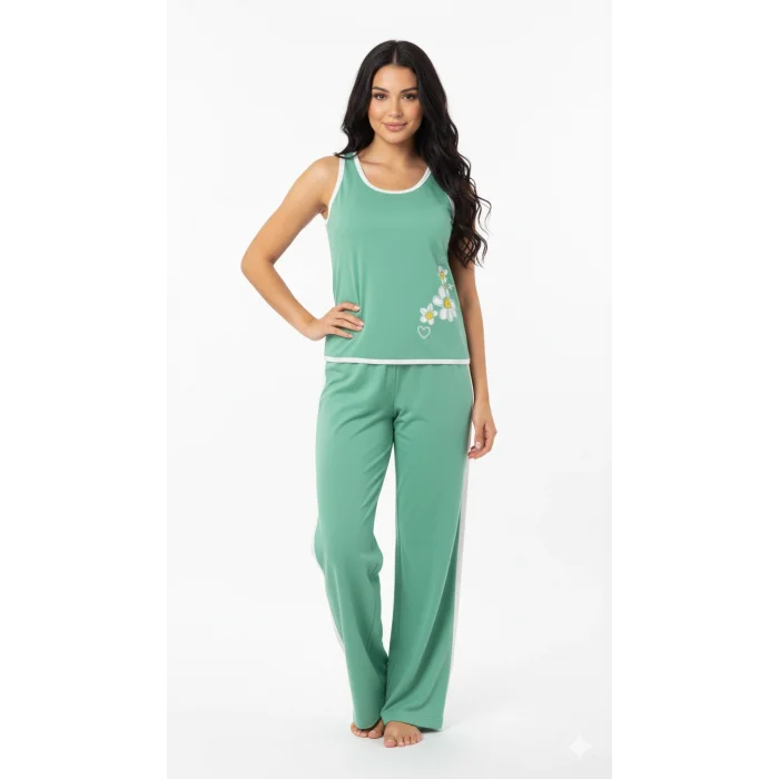 Symphony Womens Sleeveless Pajama Set 5324