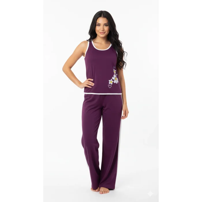 Symphony Womens Sleeveless Pajama Set 5324