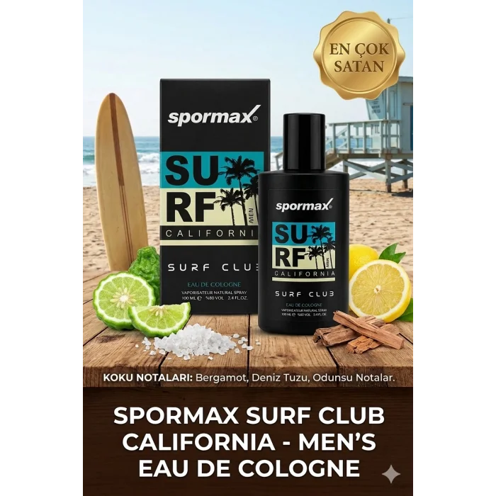 Spormax Surf Club Edc Mens Perfume 100 Ml