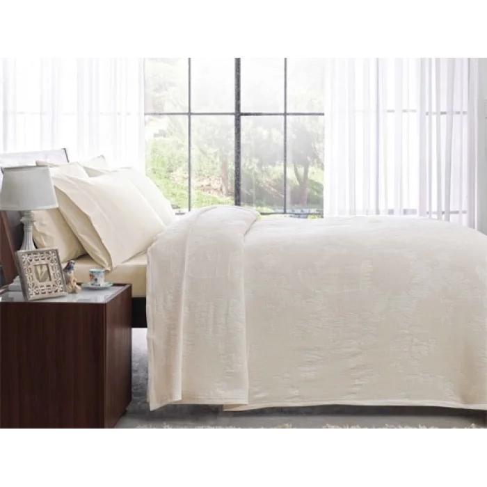 Taç Jakar Single Bedspread Set Celeste