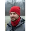 New Season Unisex Red Polar Neck Warmer for Autumn and Winter