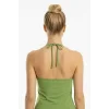 Beaded Tie-Neck Tank Top
