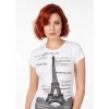 Berrak Kule Baskılı Bayan T-Shirt 8006