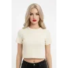 crop kısakollu body ekru