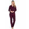 9209-kadın ekose pijama takım