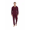 9209-kly ekose erkek pijama takımı