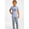 Baskılı Erkek Çocuk Pijama Takımı 7321