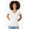 Clear Ladies Short V-Neck 2132