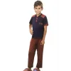 Clear Boys Short Sleeve Pajama Set 361