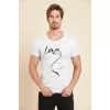 Berrak Erkek Love Baskılı T Shirt 1037