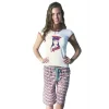 Clear Womens Cropped Capri Suit 2457