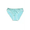 Clear Womans White Lace Trimmed Blue Color Bikini Code 11242