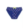 Bikini 11103 with Ribbon Decorated in Sax Color for Clear Woman