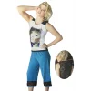 Clear Womens Face Printed Capri Set 2678