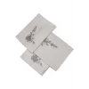 Bulteks Simli Nakışlı Kadife Desen 5 Havlu 30X50