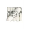 Bulteks Simli Nakışlı Kadife Desen 3 Havlu 30X50