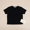 crop kısakollu body siyah