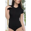 Dorya Short Sleeve Closed Neck Bodysuit 1065