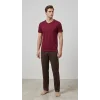 garson boy erkek pijaması takımı kırmızı kahve s