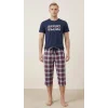 garson boy erkek pijaması takmı kısakol kapri alt poplin kumaş s