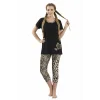 HMD Womens Leopard Short Leggings Set 60012