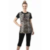 HMD Womens Leopard Legging Suit 60018
