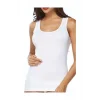Shiny Womens Wide Strap Tank Top