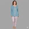 Laced Patterned Melisa Pajama Set
